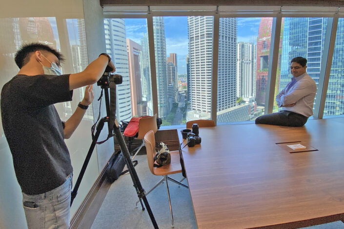 Singapore Location Corporate Photography Set Up